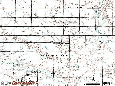 Monroe topographic map