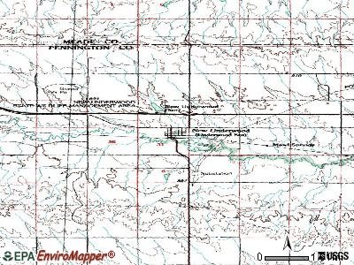 New Underwood topographic map