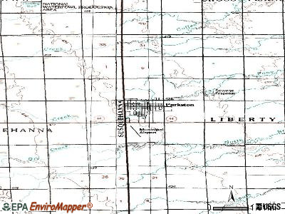 Parkston topographic map