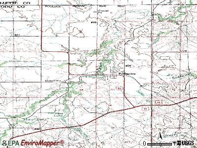 Parmelee topographic map
