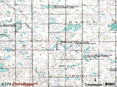 Ramona topographic map