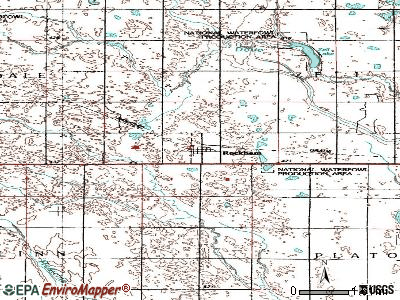 Rockham topographic map