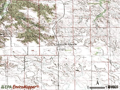 St. Francis topographic map