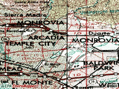 Mayflower Village topographic map