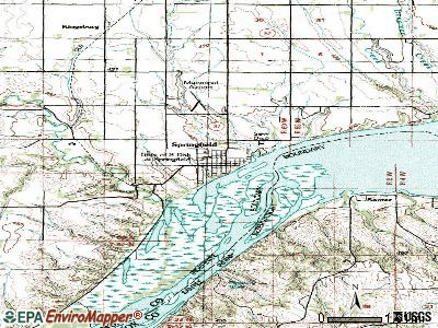 Stickney topographic map