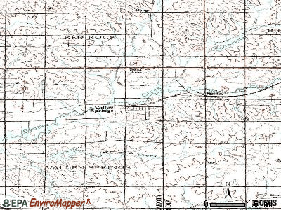 Valley Springs topographic map