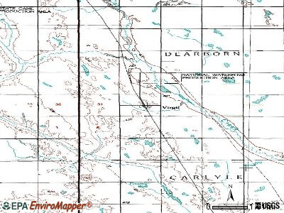 Virgil topographic map