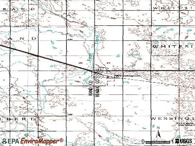 Wessington topographic map