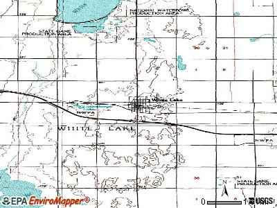 White Lake topographic map