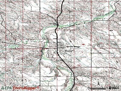 White River topographic map