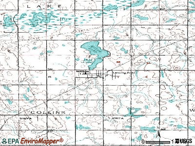 Willow Lake topographic map