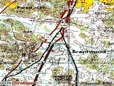 Bradford topographic map