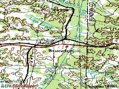 Bruceton topographic map