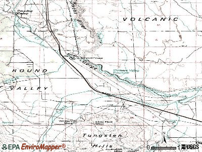 Mesa topographic map