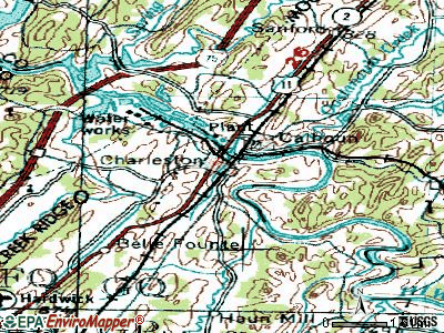Charleston topographic map