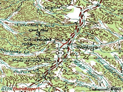 Collinwood topographic map