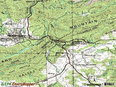 Cumberland Gap topographic map