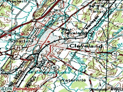 East Cleveland topographic map