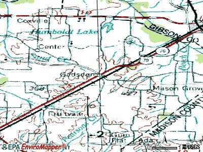 Gadsden topographic map