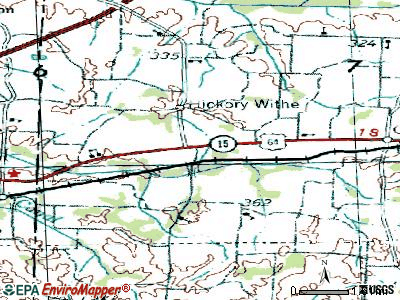 Hickory Withe topographic map