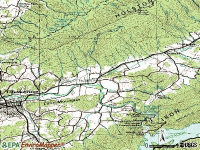Hunter topographic map