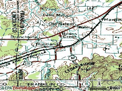 Huntland topographic map