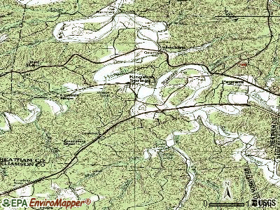 Kingston Springs topographic map