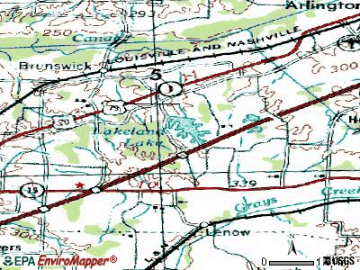 Lakeland topographic map