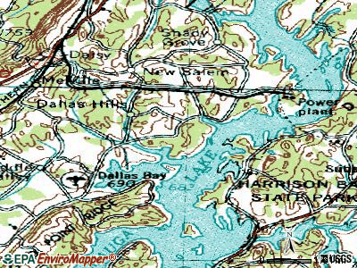 Lakesite topographic map