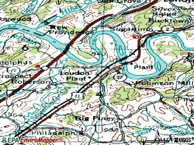 Loudon topographic map
