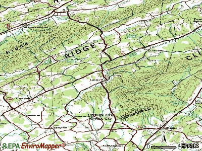 Luttrell topographic map