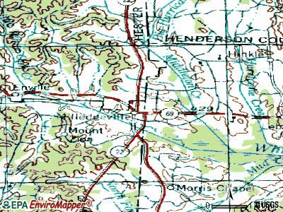 Milledgeville topographic map