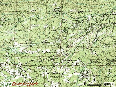 Mono Vista topographic map