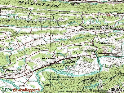 Mount Carmel topographic map