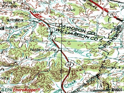 Nolensville topographic map