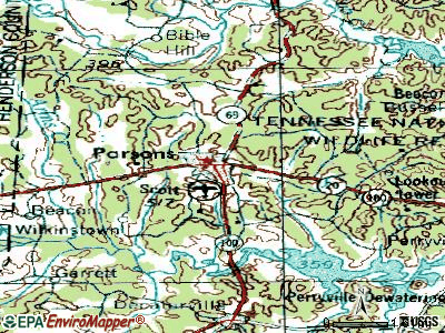 Parsons topographic map