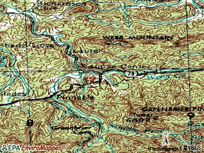 Pittman Center topographic map