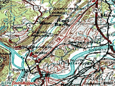Red Bank topographic map