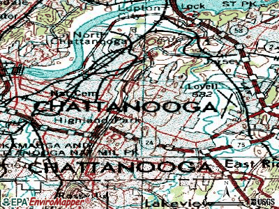 Ridgeside topographic map