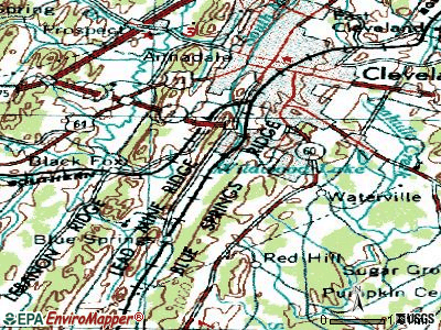 South Cleveland topographic map