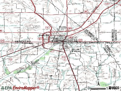 South Fulton topographic map