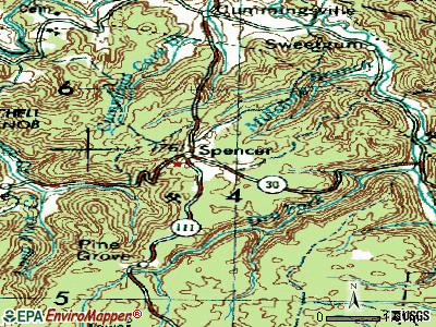 South Pittsburg topographic map
