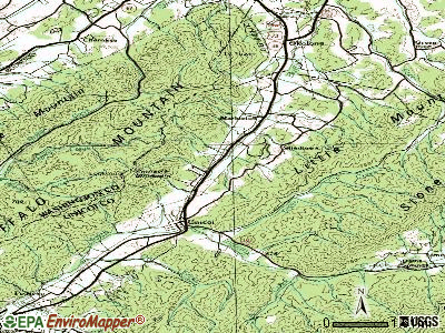Unicoi topographic map