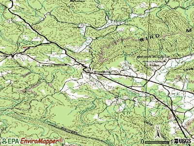 Wartburg topographic map