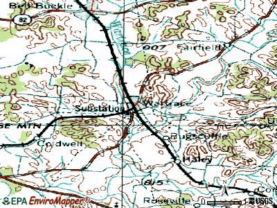 Wartrace topographic map