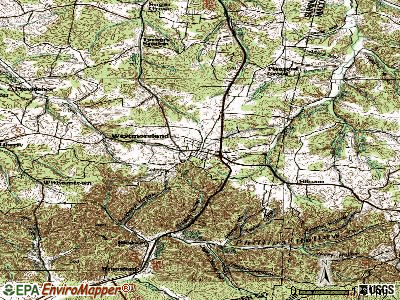 Westmoreland topographic map