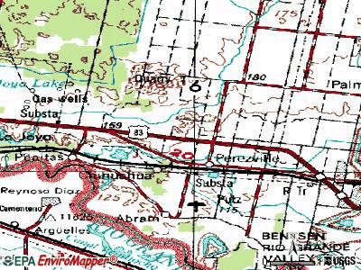 Abram-Perezville topographic map