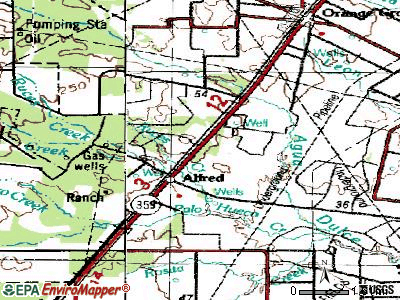 Alfred-South La Paloma topographic map