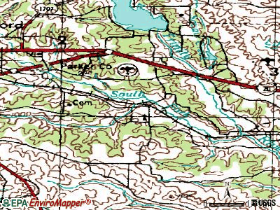 Annetta North topographic map