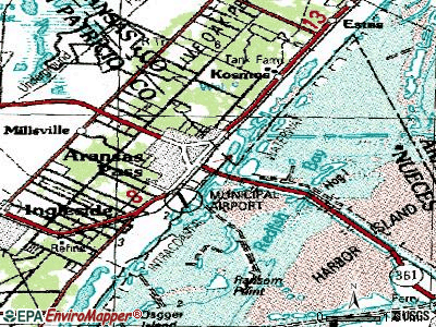 Aransas Pass topographic map